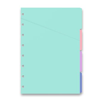 Obrázek produktu Krajové výrezy - mix pastelových farieb, A5 - náplň A5 zápisníkov Filofax Notebook