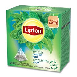 Levně Lipton Intense - zelený čaj - máta pyramida