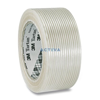 Obrázok produktu Tartan - baliaca vystužená páska - 50 mm x 50 m, transparentná