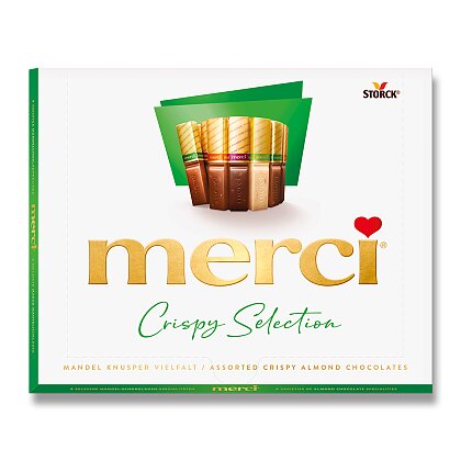 Product image Merci - čokoládová bonboniéra - mandlová, 250 g
