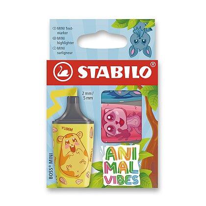 Obrázok produktu STABILO BOSS ORIGINAL Animal Vibes - zvýrazňovač - sada 3 neónových farieb