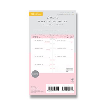 Obrázek produktu Kalendář Confetti 2023 - náplň osobních diářů Filofax