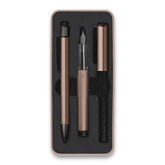 Obrázek produktu Sada Faber-Castell Hexo Bronze - plnicí pero a kuličkové pero