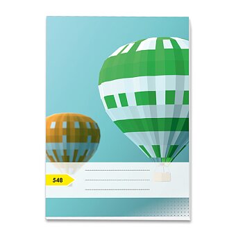 Obrázek produktu Školní sešit Premium 548 - A5, tečkovamý, 40 listů, mix barev