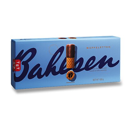 Obrázek produktu Bahlsen Waffeletten - polomáčené sušenky - trubičky s mléčnou čokoládou, 100 g