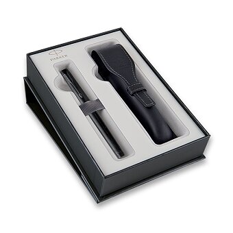 Obrázek produktu Parker Premier Monochrome Black PVD - plnicí pero, dárková sada s pouzdrem