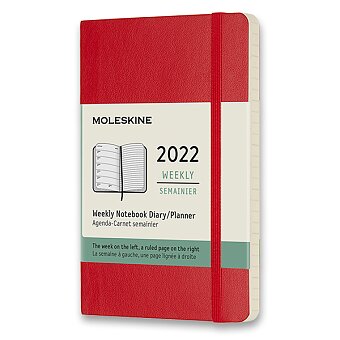 Obrázek produktu Diář Moleskine 2022 - měkké desky - S, týdenní