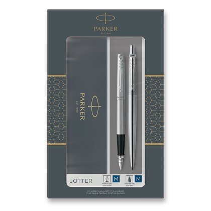 Obrázok produktu Parker Jotter Stainless Steel CT - sada plniace pero a guľôčkové pero