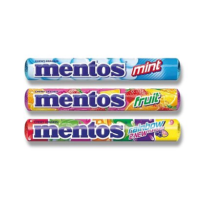 Obrázok produktu cukríky Mentos, mix príchutí, 38 g
