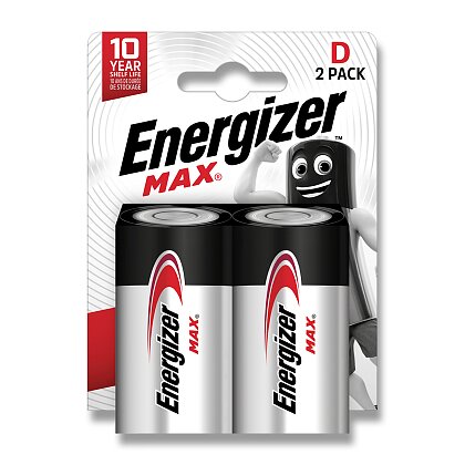 Obrázek produktu Energizer Max - alkalická baterie - D, 2 ks