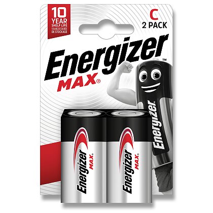 Obrázek produktu Energizer Max - alkalická baterie - C, 2 ks