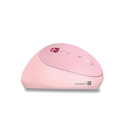 Product image Connect IT ForLadies - bezdrátová ergonomická myš - růžová