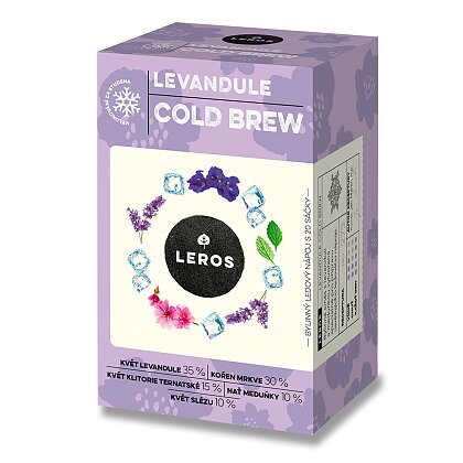Product image Leros Levandule Cold Brew - bylinný ledový čaj - 20 ks
