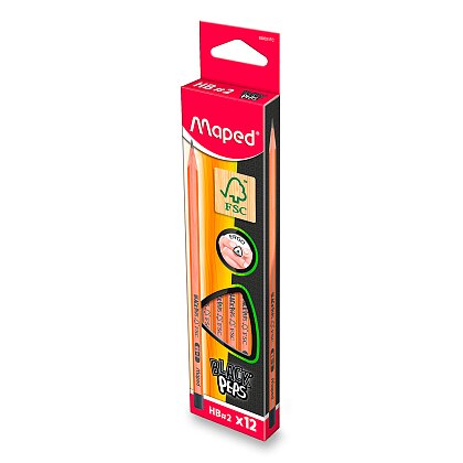 Obrázok produktu Maped Black Peps - ceruzka - HB, 12 ks