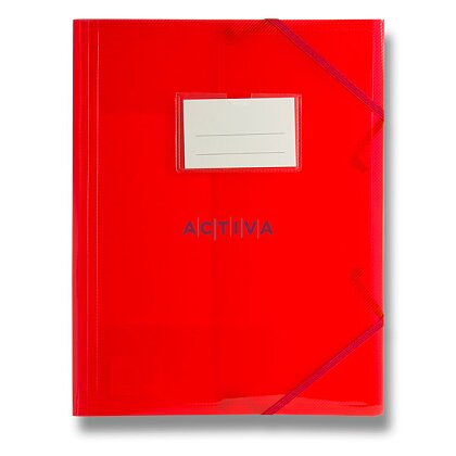 Product image PP DONAU - spisové desky s gumičkou a štítkem - A4, červené