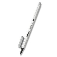 Stabilo Pen 68 Brush - fixka - šedá