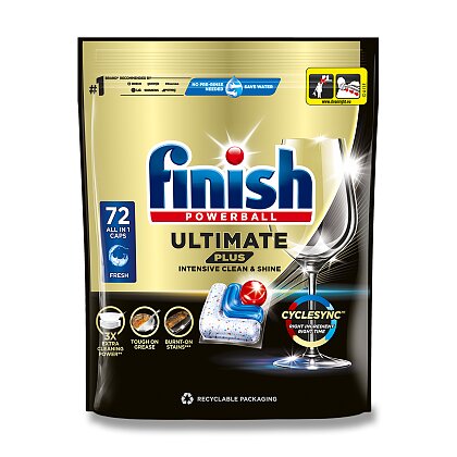 Obrázek produktu Finish Ultimate Plus - kapsle do myčky - 72 kapslí