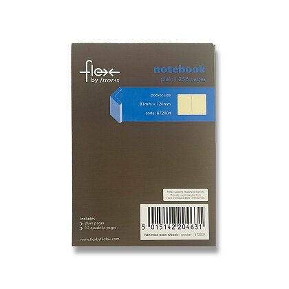 Obrázok produktu Filofax - náplň vrecková - silný zápisník Flex by Filofax
