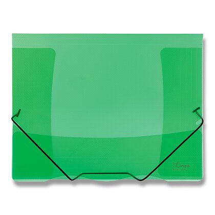 Obrázok produktu PP Transparent - 3chlopňové dosky - A4, zelené
