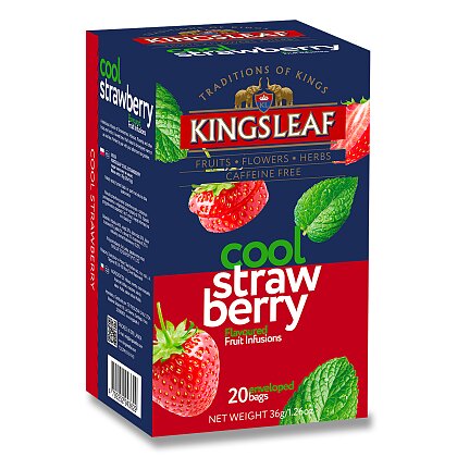 Obrázek produktu Kingsleaf - ovocný čaj - jahoda - 20 ks