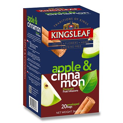 Obrázek produktu Kingsleaf - ovocný čaj - jablko se skořicí - 20 ks