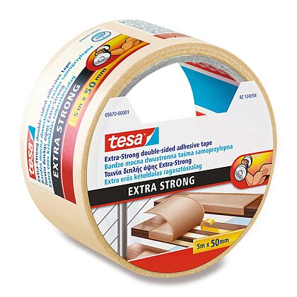 Obrázok produktu Tesa Extra Strong - extra priľnavá obojstranná páska - 50 mm x 5 m