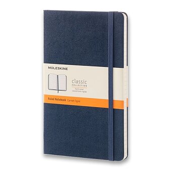 Obrázek produktu Zápisník Moleskine - mäkké dosky - L, linajkový, modrý
