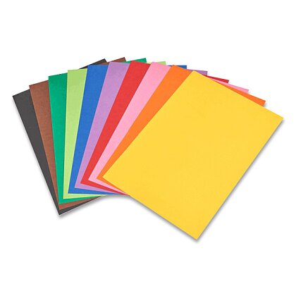 Obrázek produktu Duha - barevné papíry - A4, 10 barev, 180 g, 100 listů