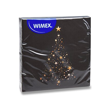 Product image Vánoční ubrousky - 3vrstvé, 330 x 330 mm, motiv vánoční strom