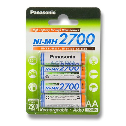 Obrázek produktu Panasonic Eneloop 3HGAE/4BE - baterie - 2700mAh, 4ks