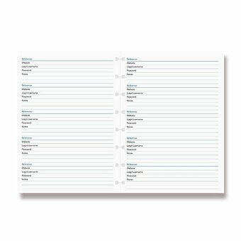 Obrázek produktu Seznam hesel - náplň zápisníků A5 Filofax Notebook