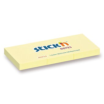 Obrázek produktu Samolepicí bloček Hopax Stick’n Notes - 38 x 51 mm, 100 listů, 3ks