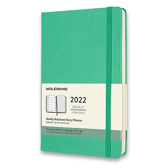 Obrázek produktu Diář Moleskine 2022 - tvrdé desky - L, týdenní, světle zelený