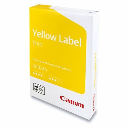 Obrázok produktu Canon Yellow Label Print - xerografický papier - A4, 80 g, 5 × 500 listov