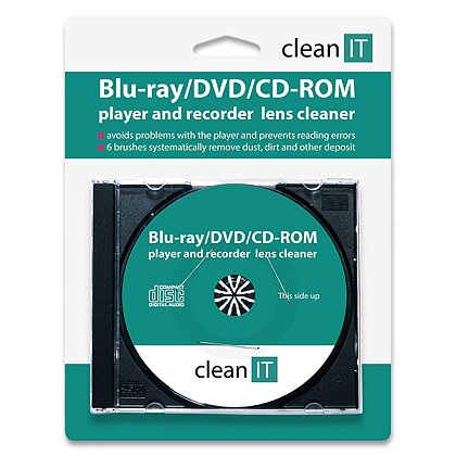 Obrázek produktu Clean IT - čistící CD pro Blu-ray/DVD/CD-ROM přehrávače