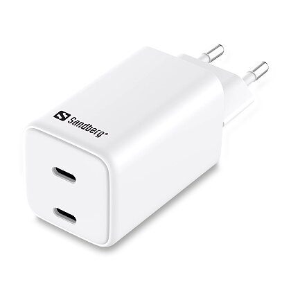 Obrázok produktu Sandberg AC Charger - nabíjačka - 2 x USB-C, 65 W