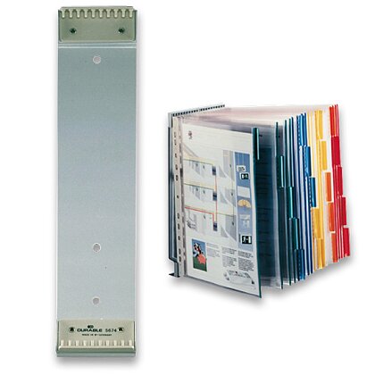 Obrázek produktu Durable - nástěnný kovový držák na prezentační panely - na 10 panelů