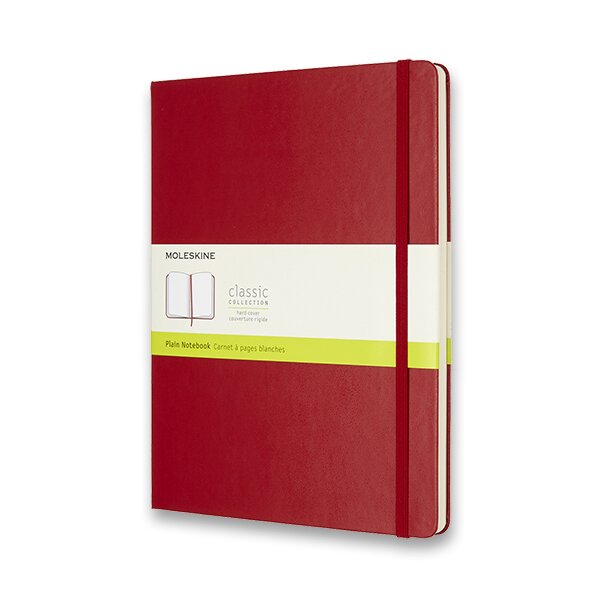 Zápisník Moleskine - tvrdé desky červený
