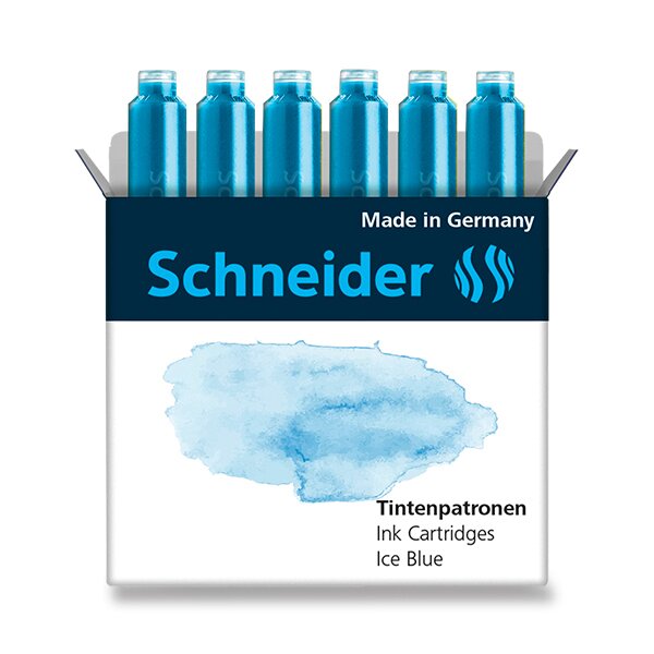 Inkoustové bombičky Schneider, 6 ks ledová modrá