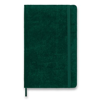 Obrázek produktu Zápisník Moleskine Velvet - tvrdé desky - L, linkovaný, zelený