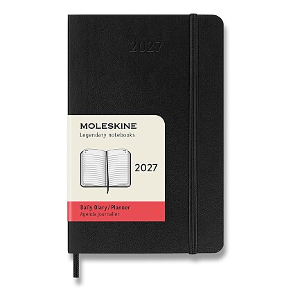 Product image Moleskine 2027 - diář v měkkých deskách - velikost S, denní, černý