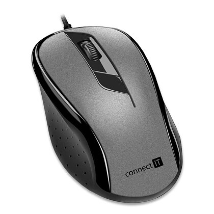 Product image Connect IT CMO-1200-GY - optical mouse - USB, gray