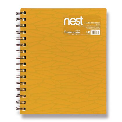 Obrázek produktu Foldermate NEST - spirálový blok - A5, 120 listů, zlatožlutý