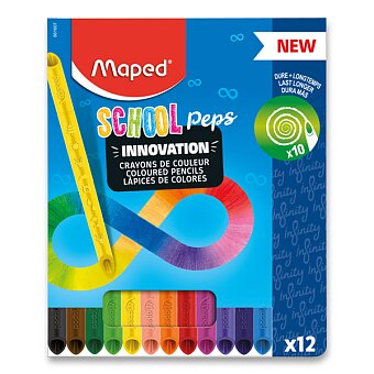 Obrázek produktu Pastelky Maped School Peps Infinity - 12 barev