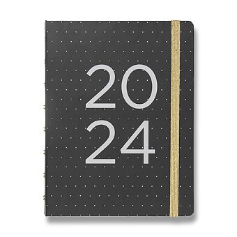 Obrázek produktu Diár Filofax Notebook A5 Moonlight Black - 2024