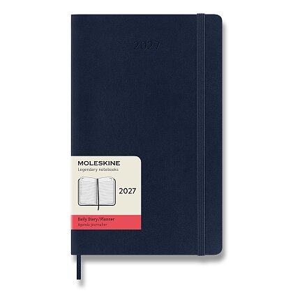 Obrázok produktu Moleskine 2027 - diár v mäkkých doskách - veľkosť L, denný, modrý