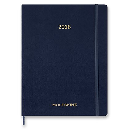 Obrázek produktu Moleskine Essential 2025-26 - 15měsíční diář v měkkých deskách - velikost XL, týdenní, modrý