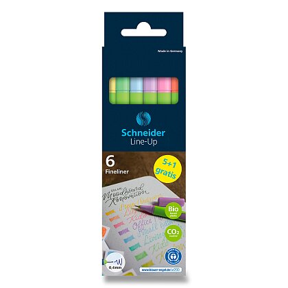Product image Schneider Line-up - liner - 6 ks, sada, pastelové barvy