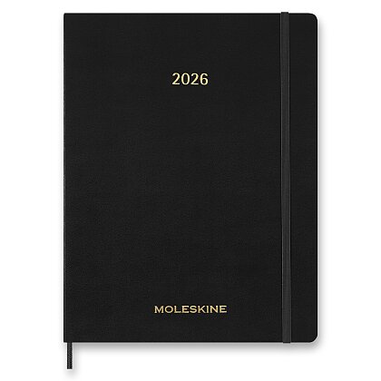 Obrázek produktu Moleskine Essential 2025-26 - 15měsíční diář v měkkých deskách - velikost XL, týdenní, černý