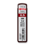 Rotring - tuhy - 12 ks, 0,5 mm, tvrdosť 2B